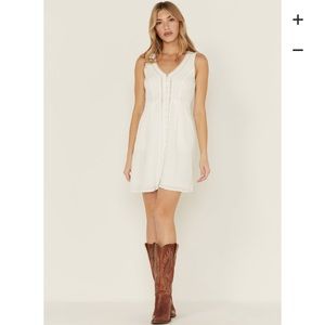 White button dress